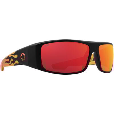 LOGAN, Matte Black Orange Flames - Happy Gray Green Red Mirror, hi-res