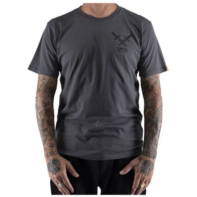 TROUBLE AHEAD TEE, Asphalt-No Lens Reference, hi-res