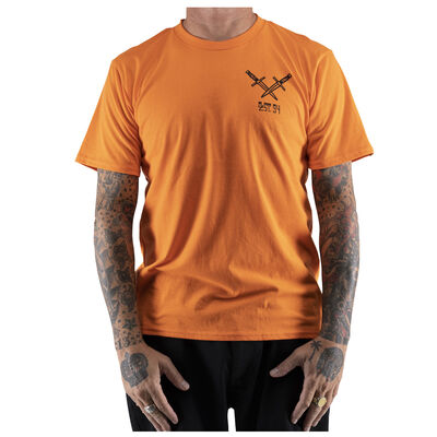 TROUBLE AHEAD TEE, Orange-No Lens Reference, hi-res